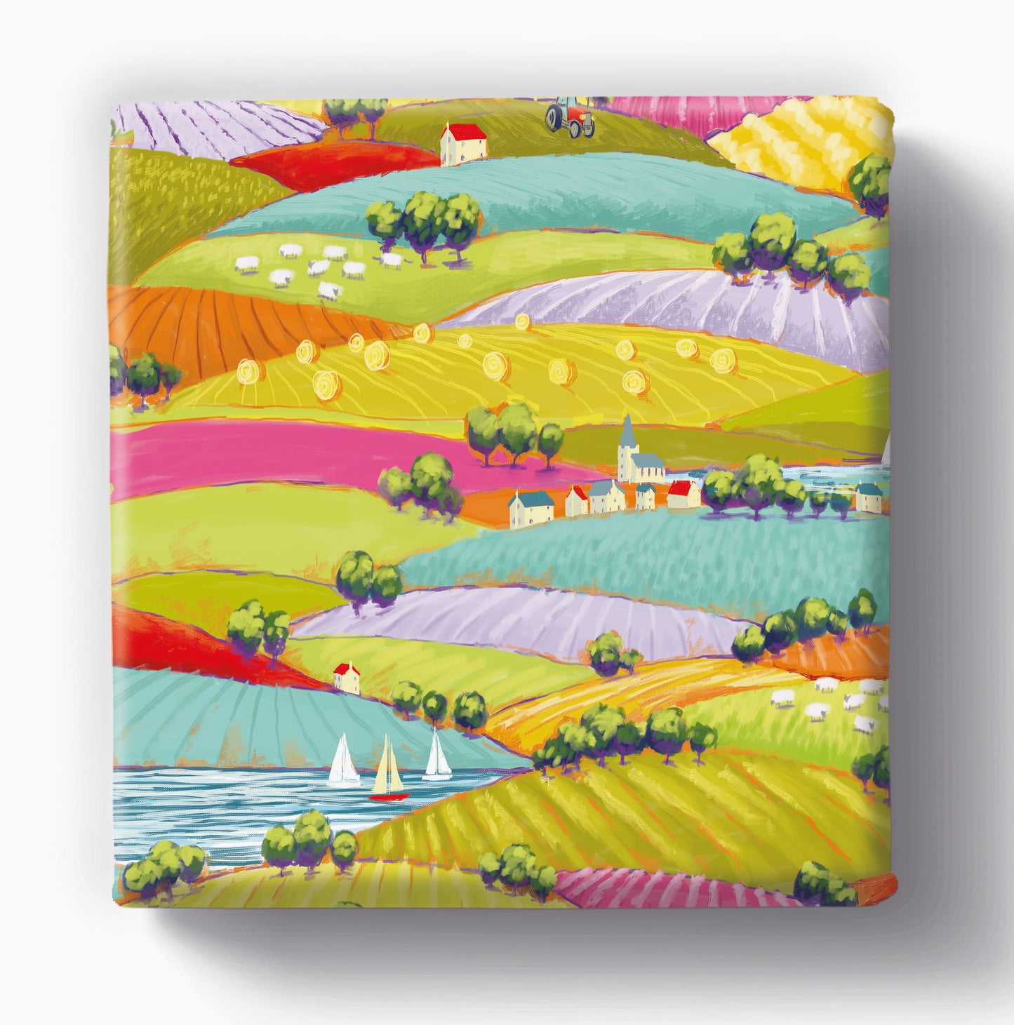 COUNTRY FIELDS - Gift Wrap - 3 Sheets