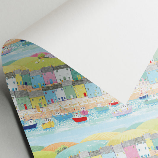 Coastal Cottages - Gift Wrap - 3 Sheets