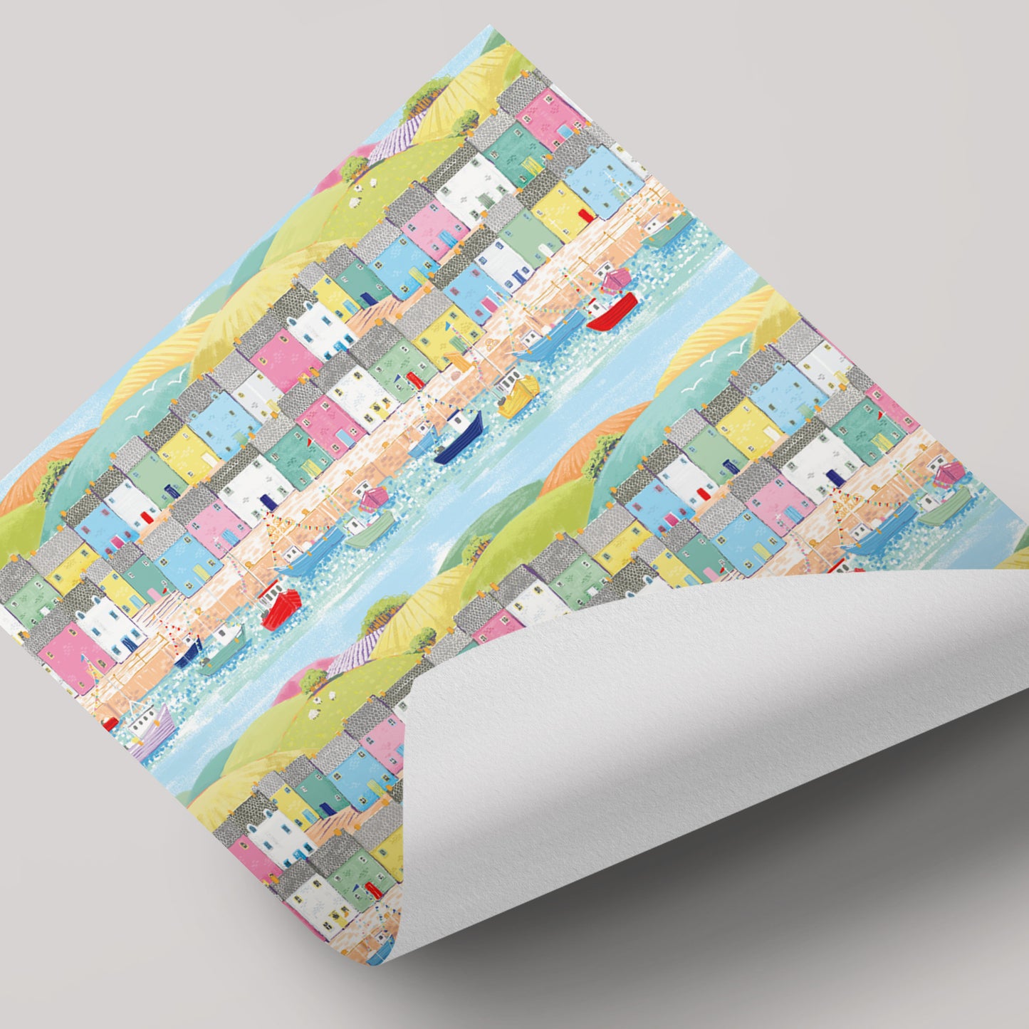 Coastal Cottages - Gift Wrap - 3 Sheets