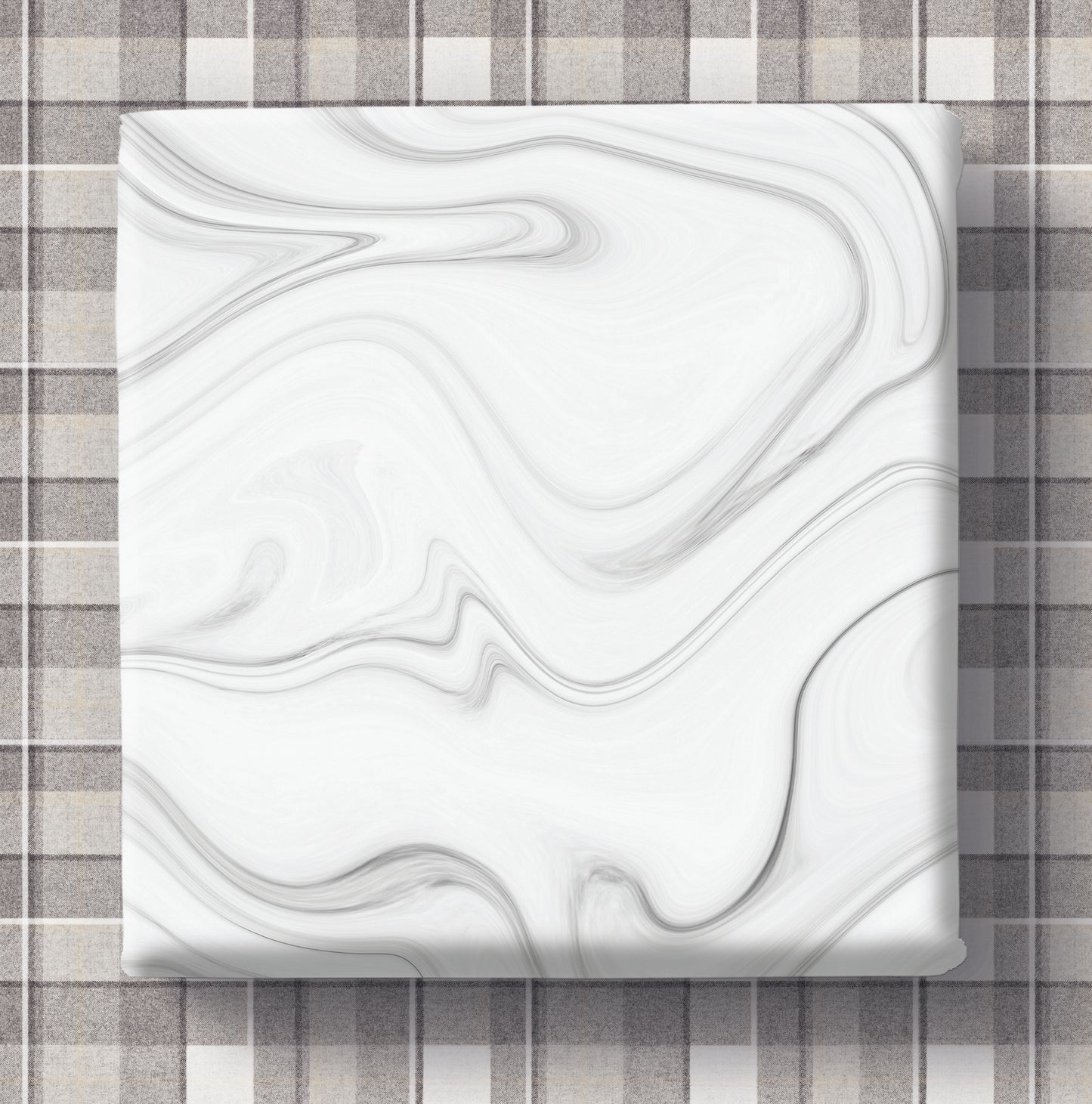 Marble / Plaid - Gift Wrap - 3 Sheets