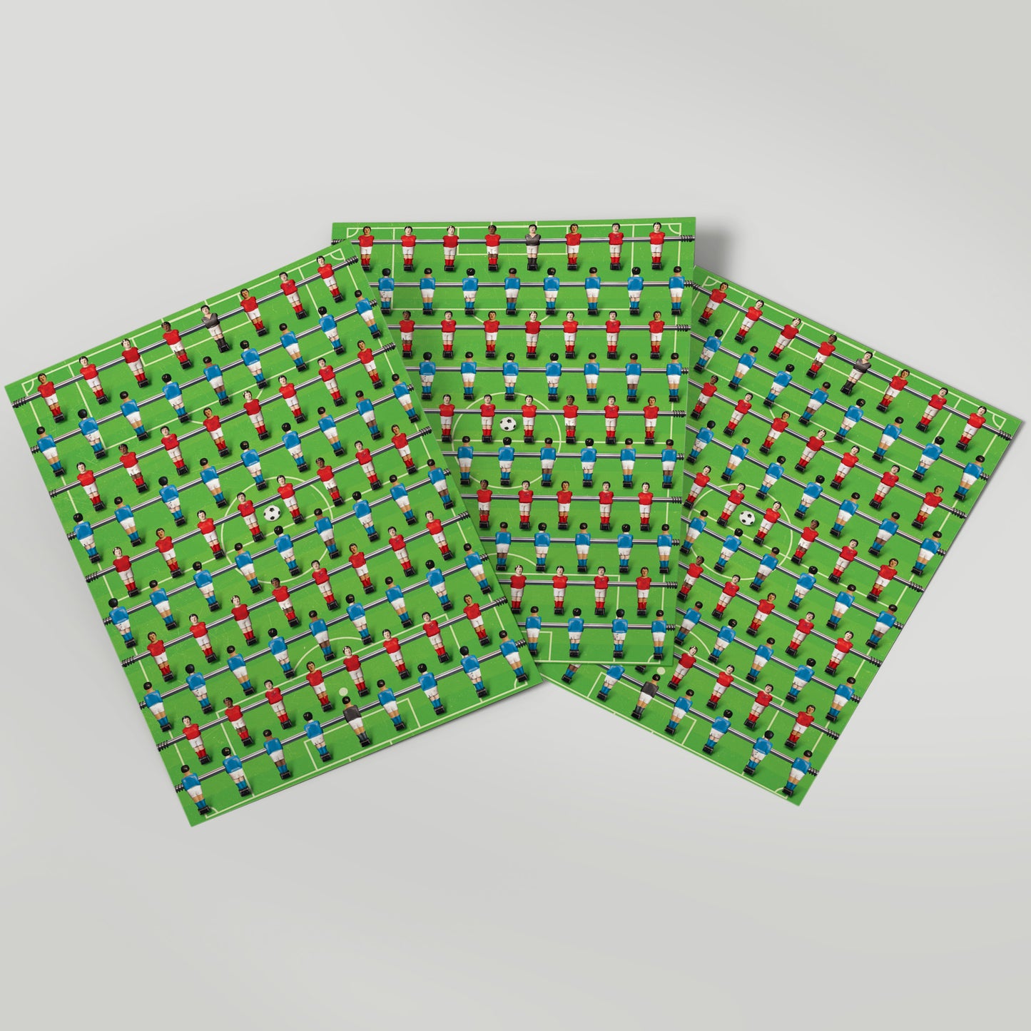 Foosball - Gift Wrap - 3 Sheets