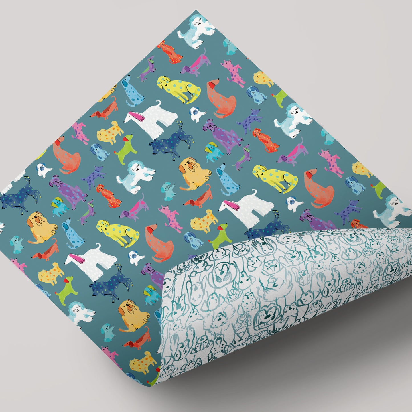 Pawty Time - Dogs - Gift Wrap - 3 Sheets
