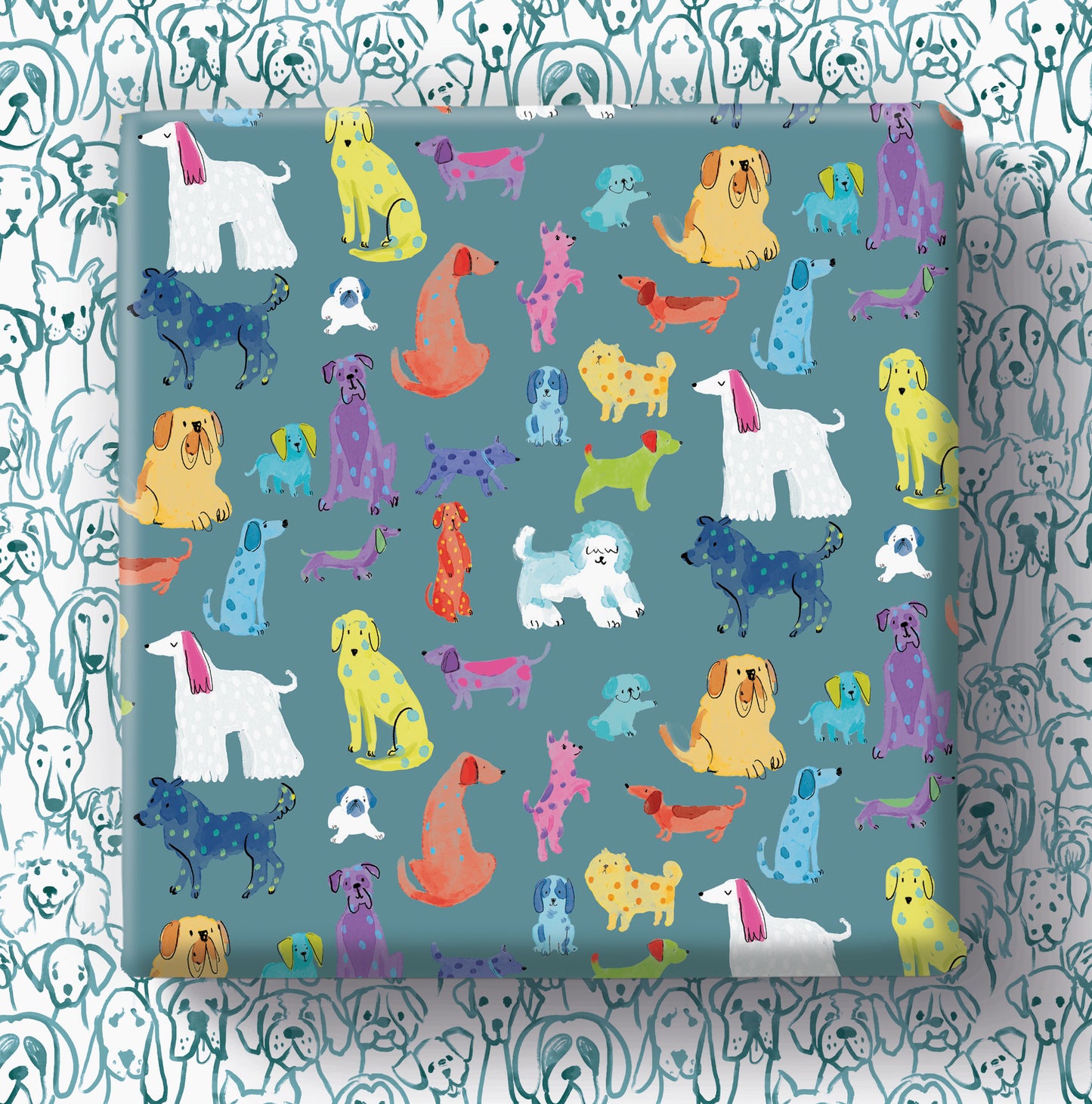 Pawty Time - Dogs - Gift Wrap - 3 Sheets