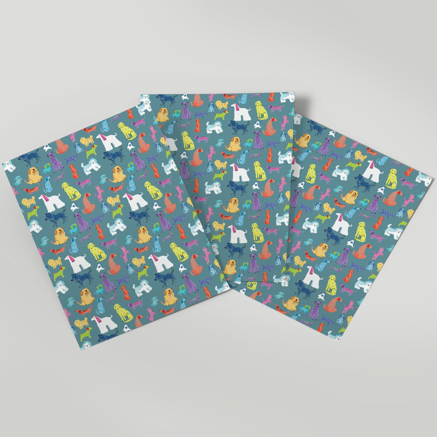 Pawty Time - Dogs - Gift Wrap - 3 Sheets