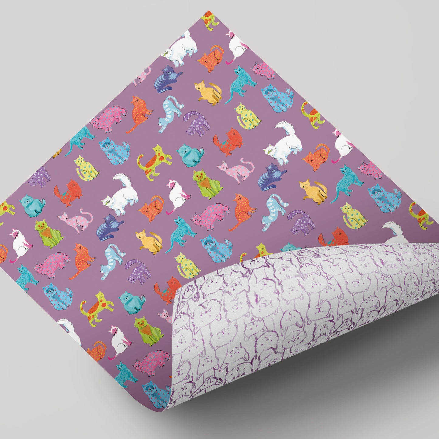 Pawty Time - Cats - Gift Wrap - 3 Sheets