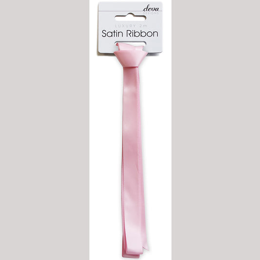 Satin Ribbon 15mm x 2m - Soft Pink