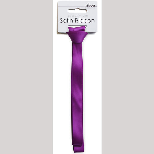 Satin Ribbon 15mm x 2m - Purple
