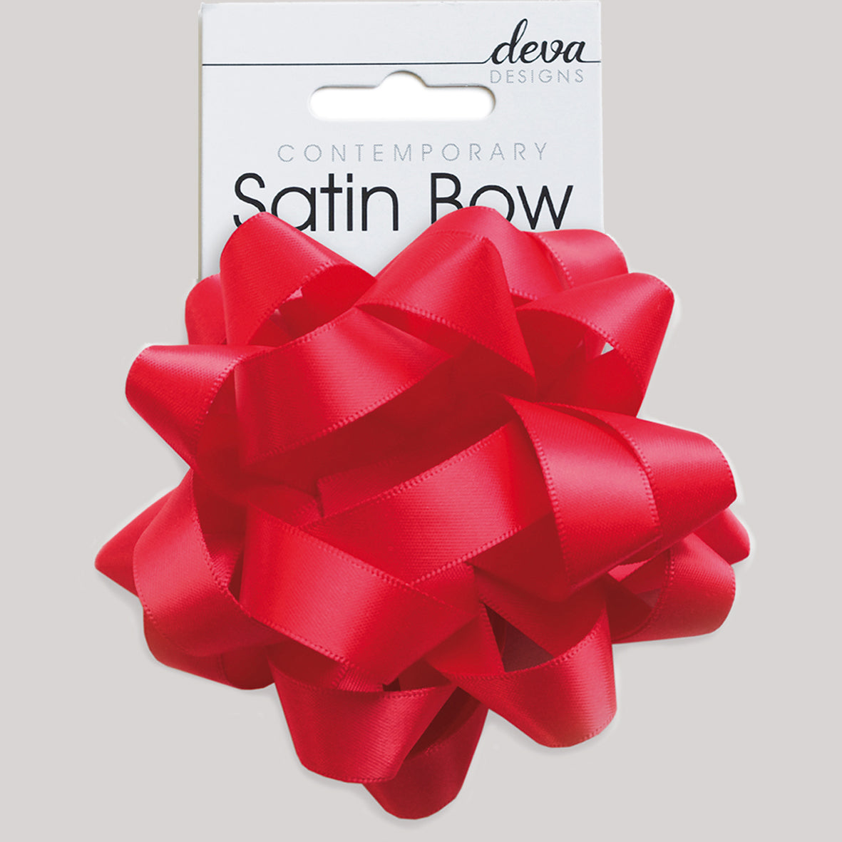 Satin Bow - Scarlet Red