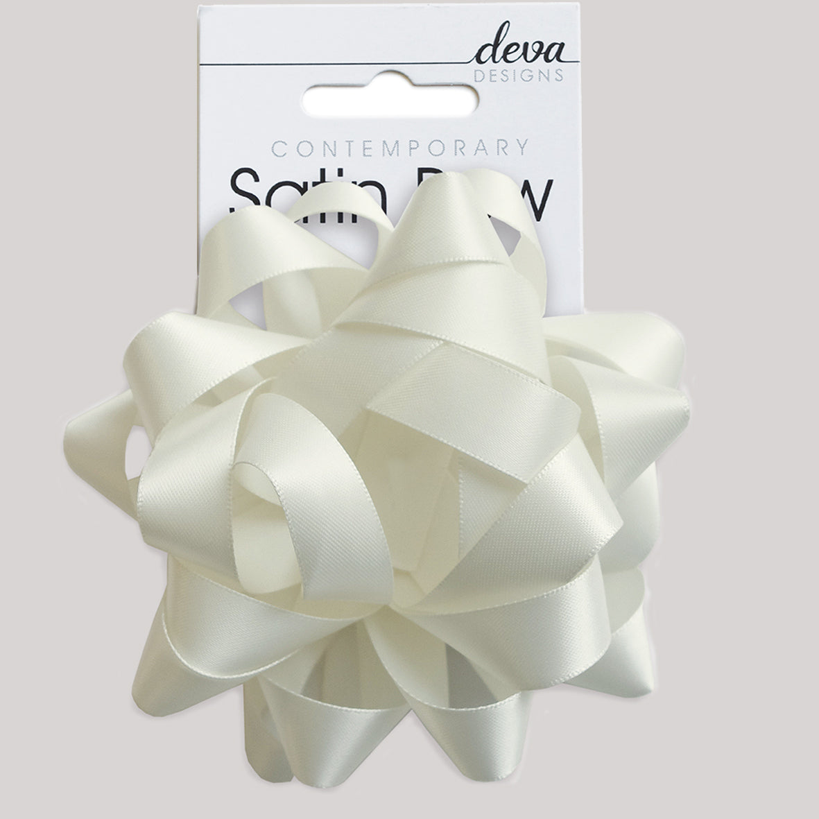 Satin Bow - Ivory
