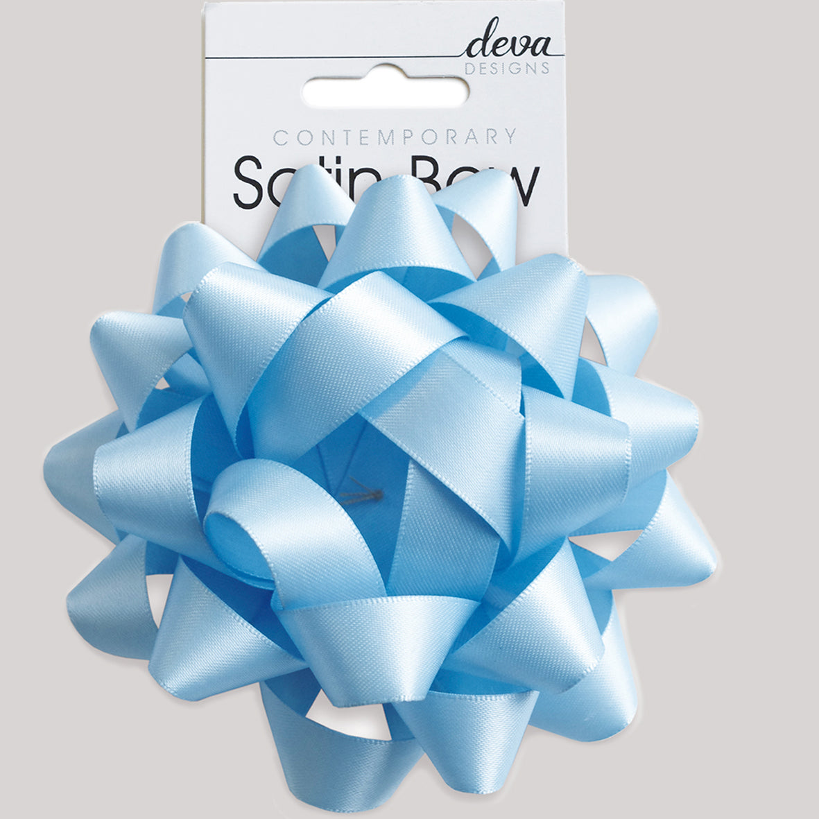 Satin Bow - Soft Blue
