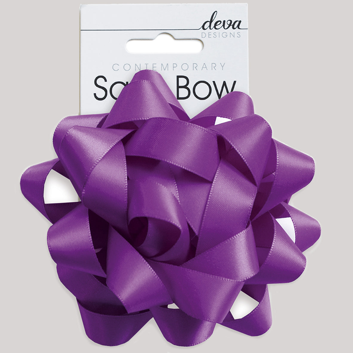Satin Bow - Purple