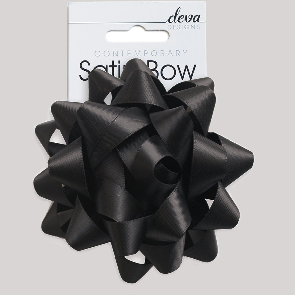 Satin Bow - Jet Black