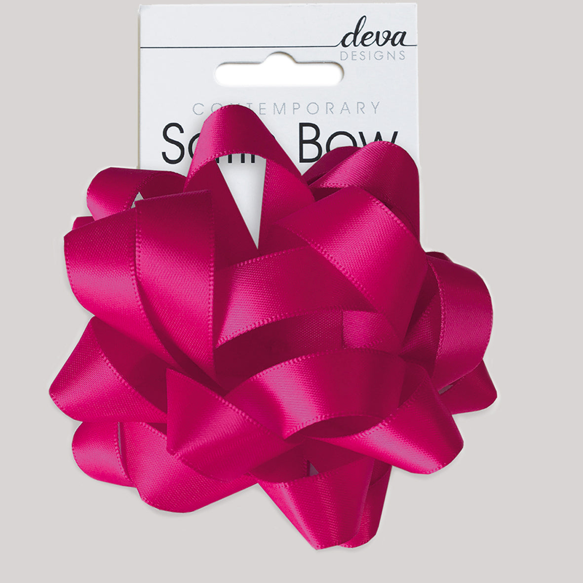 Satin Bow - Fuchsia