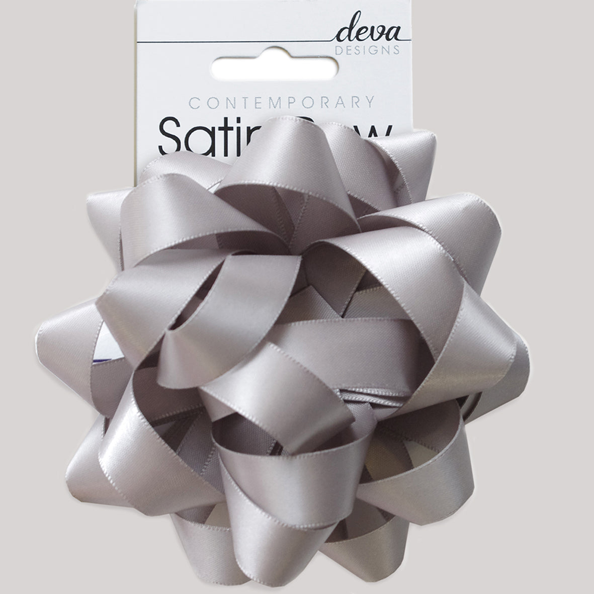 Satin Bow - Silver