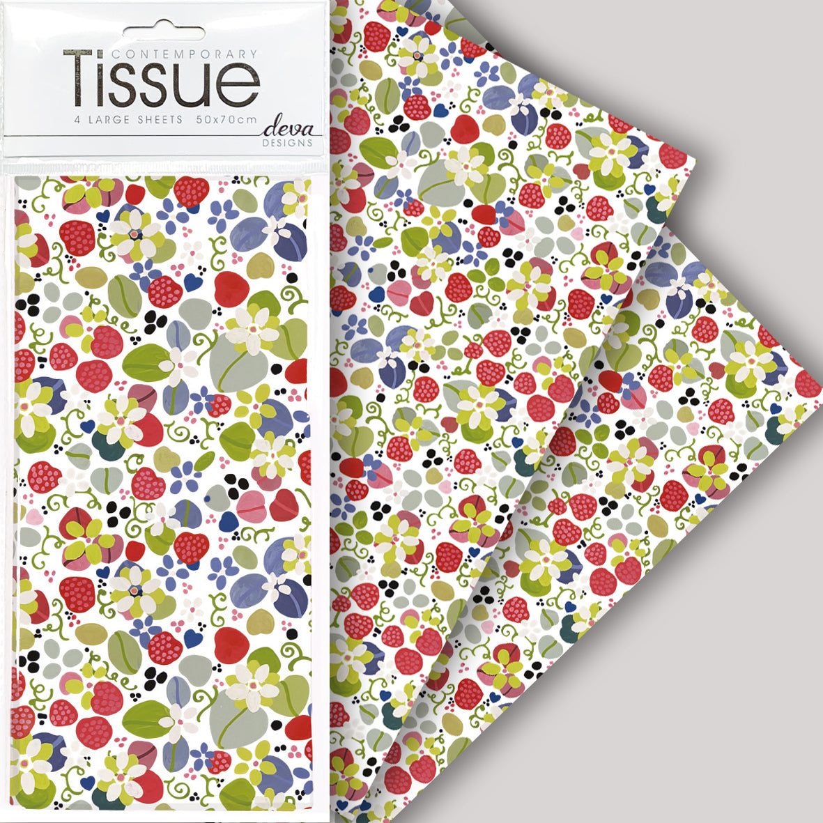 Strawberry Meadow - Julie Dodsworth - Printed Tissue