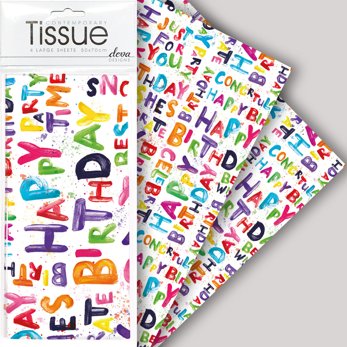 Happy Bright - Printed Tissue