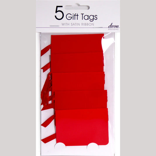 Tag 5's - Scarlet Red