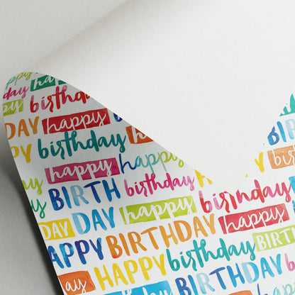 Painted Birthday - Gift Wrap - 3 Sheets