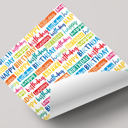 Painted Birthday - Gift Wrap - 3 Sheets