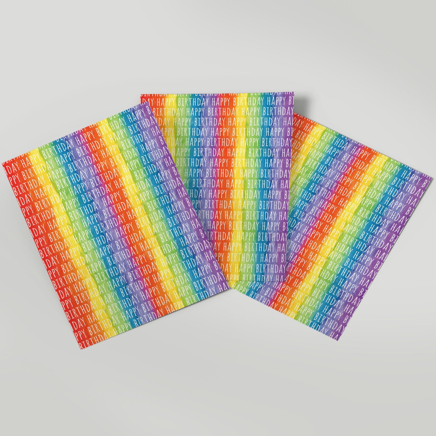 Rainbow Birthday - Gift Wrap - 3 Sheets