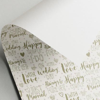 Wedding Day - Gift Wrap - 3 Sheets