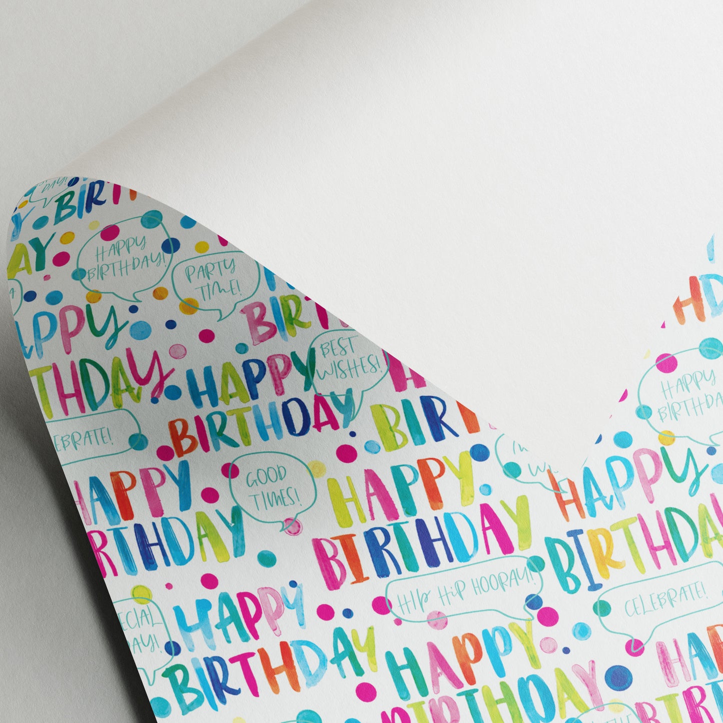 Happy Birthday - Gift Wrap - 3 Sheets