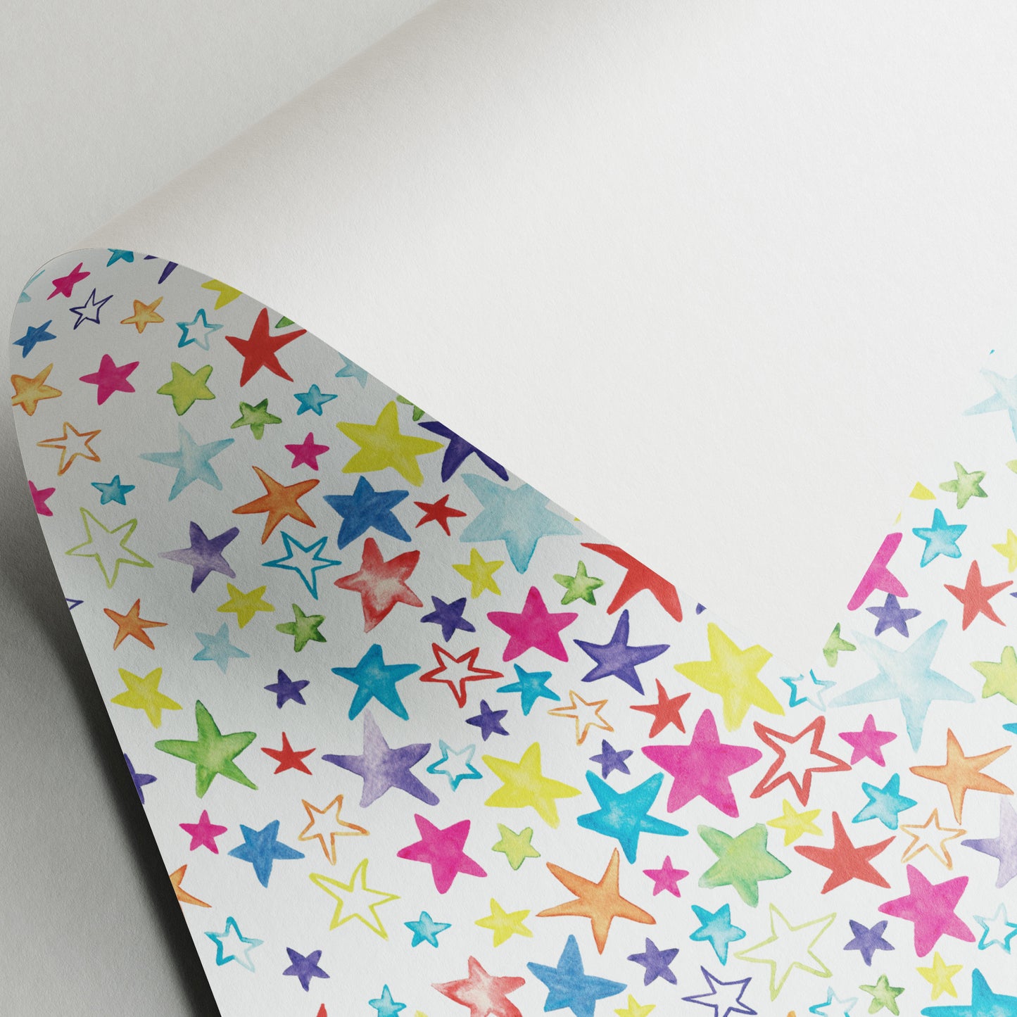 Painted Stars - Gift Wrap - 3 Sheets