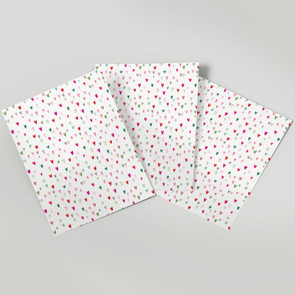 Paper Hearts - Gift Wrap - 3 Sheets
