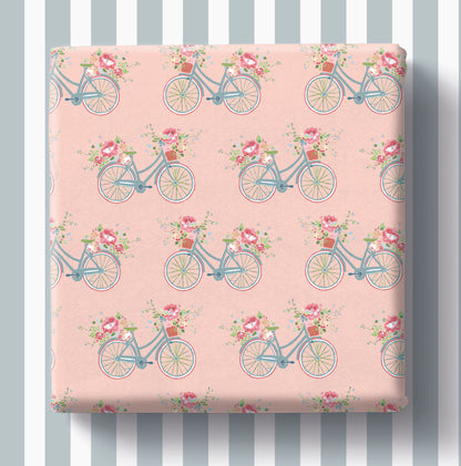 Pink Bikes - Julie Dodsworth - Gift Wrap - 3 Sheets