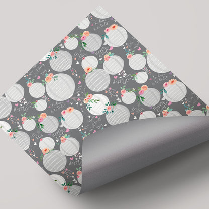 Paper Lanterns - Gift Wrap - 3 Sheets