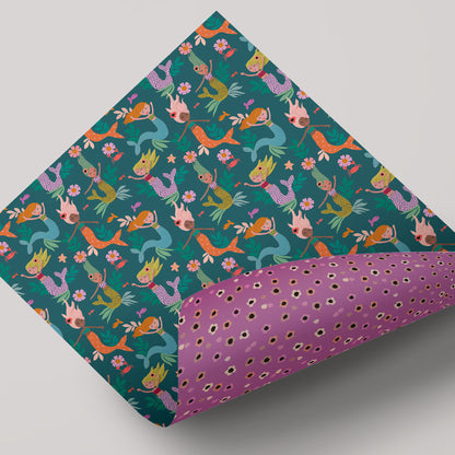 Mermaids - Stop The Clock - Gift Wrap - 3 Sheets