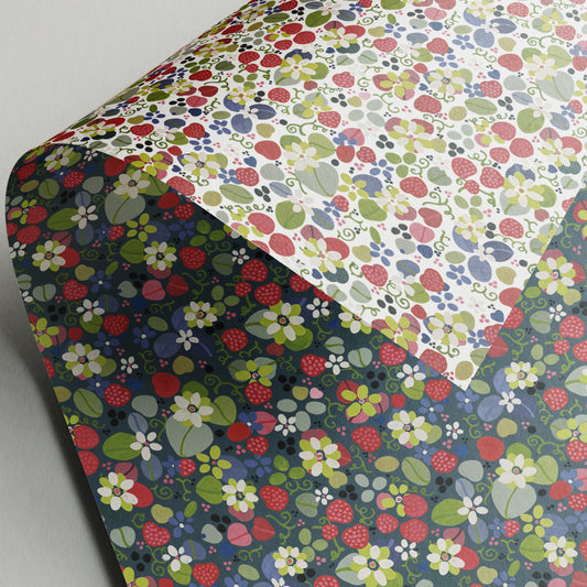 Strawberry Meadow - Julie Dodsworth - Gift Wrap - 3 Sheets