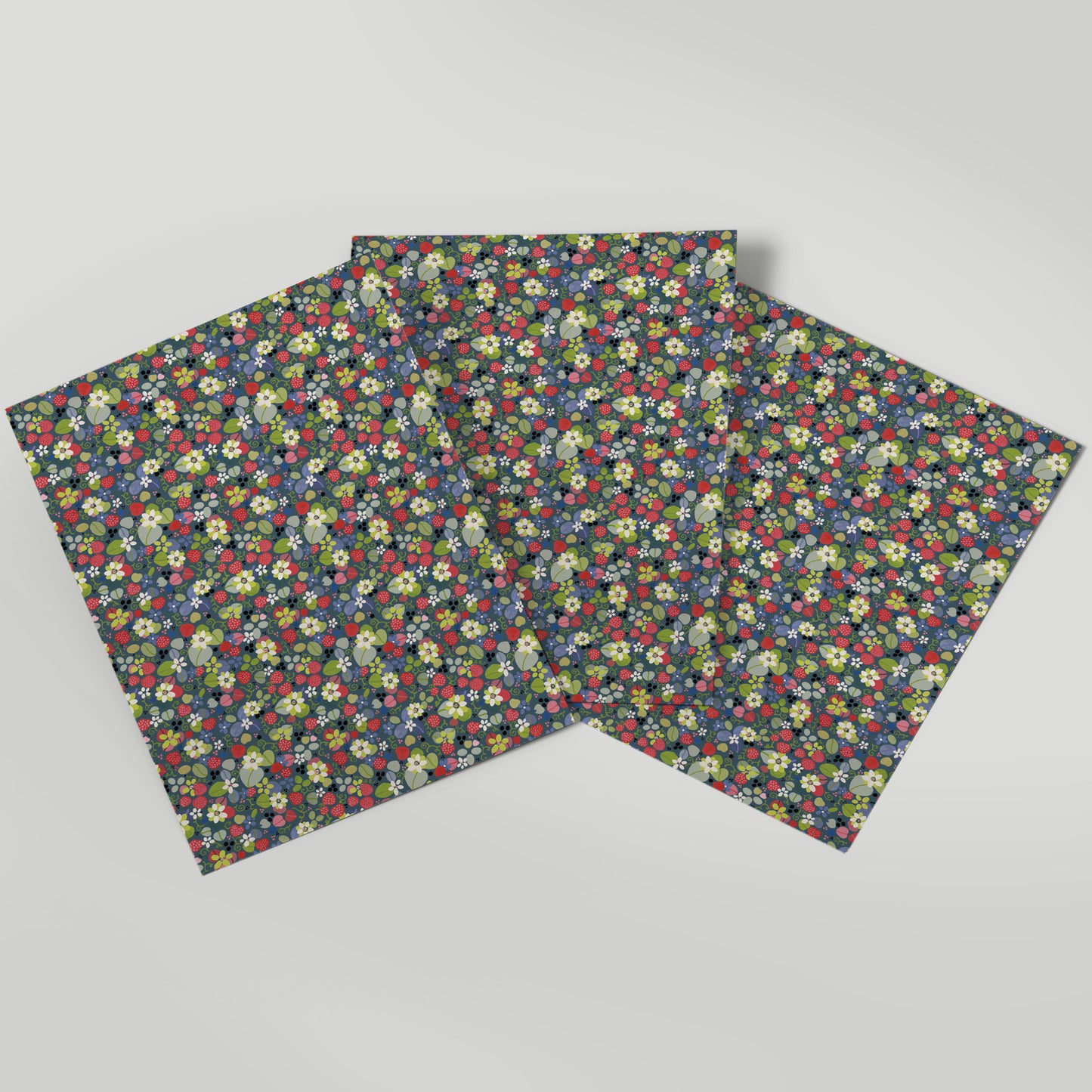 Strawberry Meadow - Julie Dodsworth - Gift Wrap - 3 Sheets