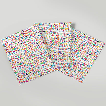 Happy Bright - Gift Wrap - 3 Sheets