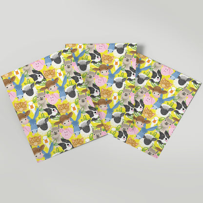 Farmyard Zest - Gift Wrap - 3 Sheets