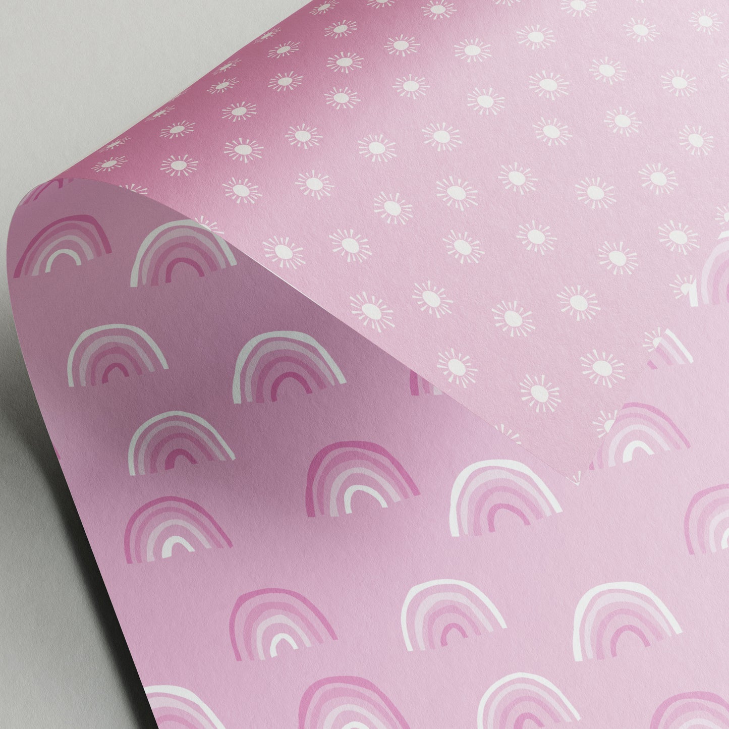 Rainbow Pink - Gift Wrap - 3 Sheets