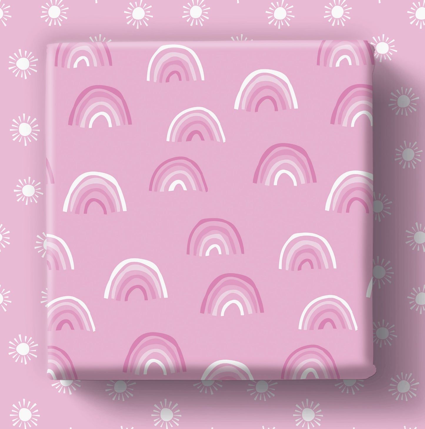 Rainbow Pink - Gift Wrap - 3 Sheets