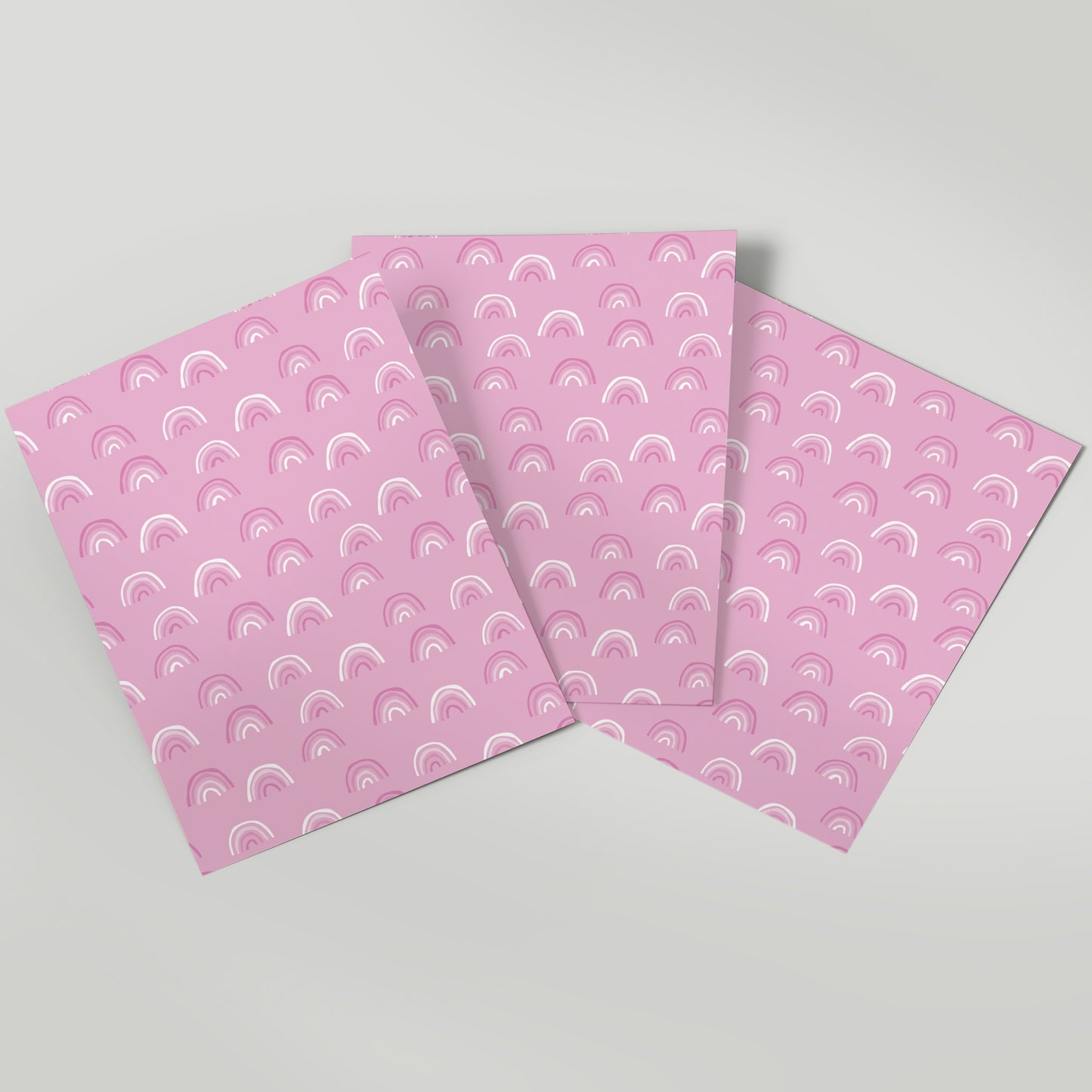 Rainbow Pink - Gift Wrap - 3 Sheets