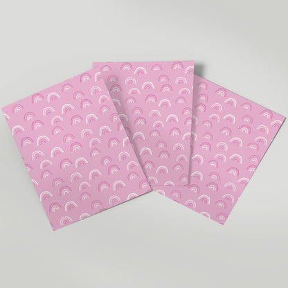 Rainbow Pink - Gift Wrap - 3 Sheets