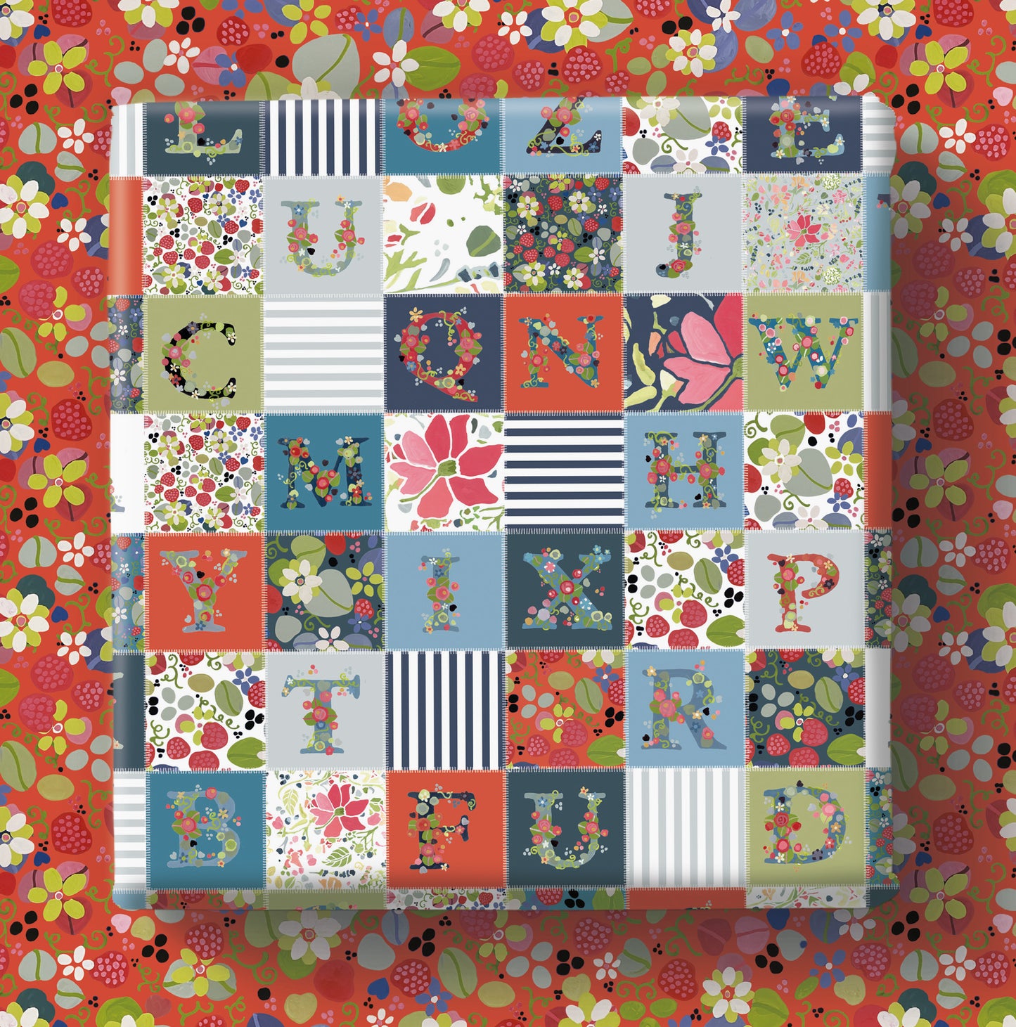 ABC Patchwork - Julie Dodsworth - Gift Wrap  - 3 Sheets