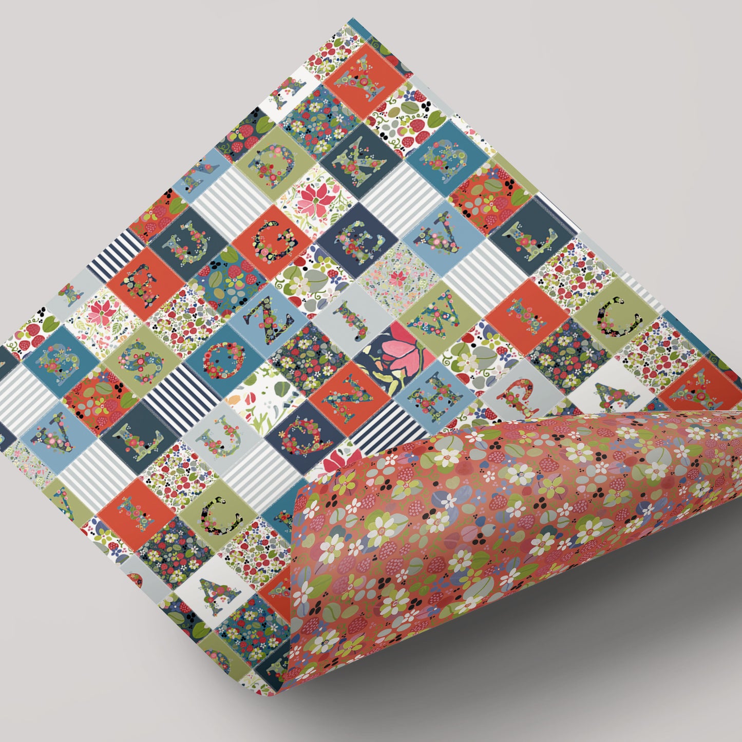 ABC Patchwork - Julie Dodsworth - Gift Wrap  - 3 Sheets