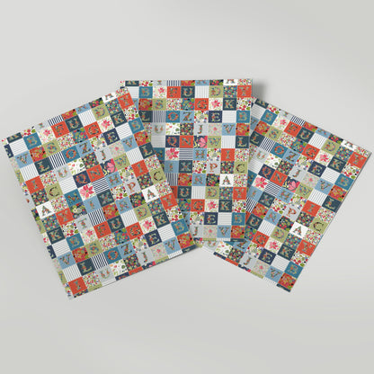 ABC Patchwork - Julie Dodsworth - Gift Wrap  - 3 Sheets