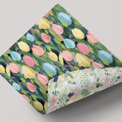 Cheerful Tulips - Gift Wrap - 3 Sheets