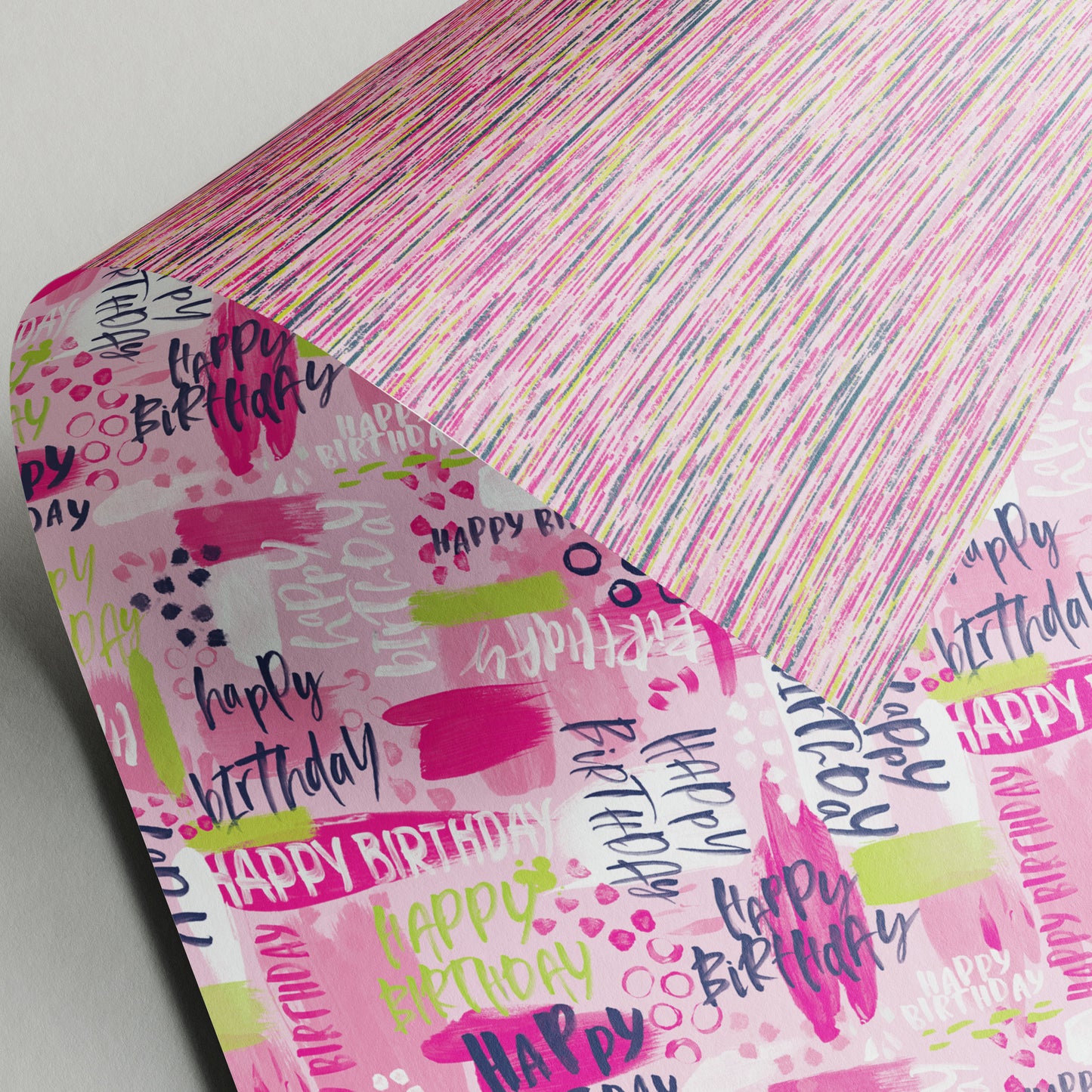 Hip Hop - Birthday Pink - Gift Wrap - 3 Sheets