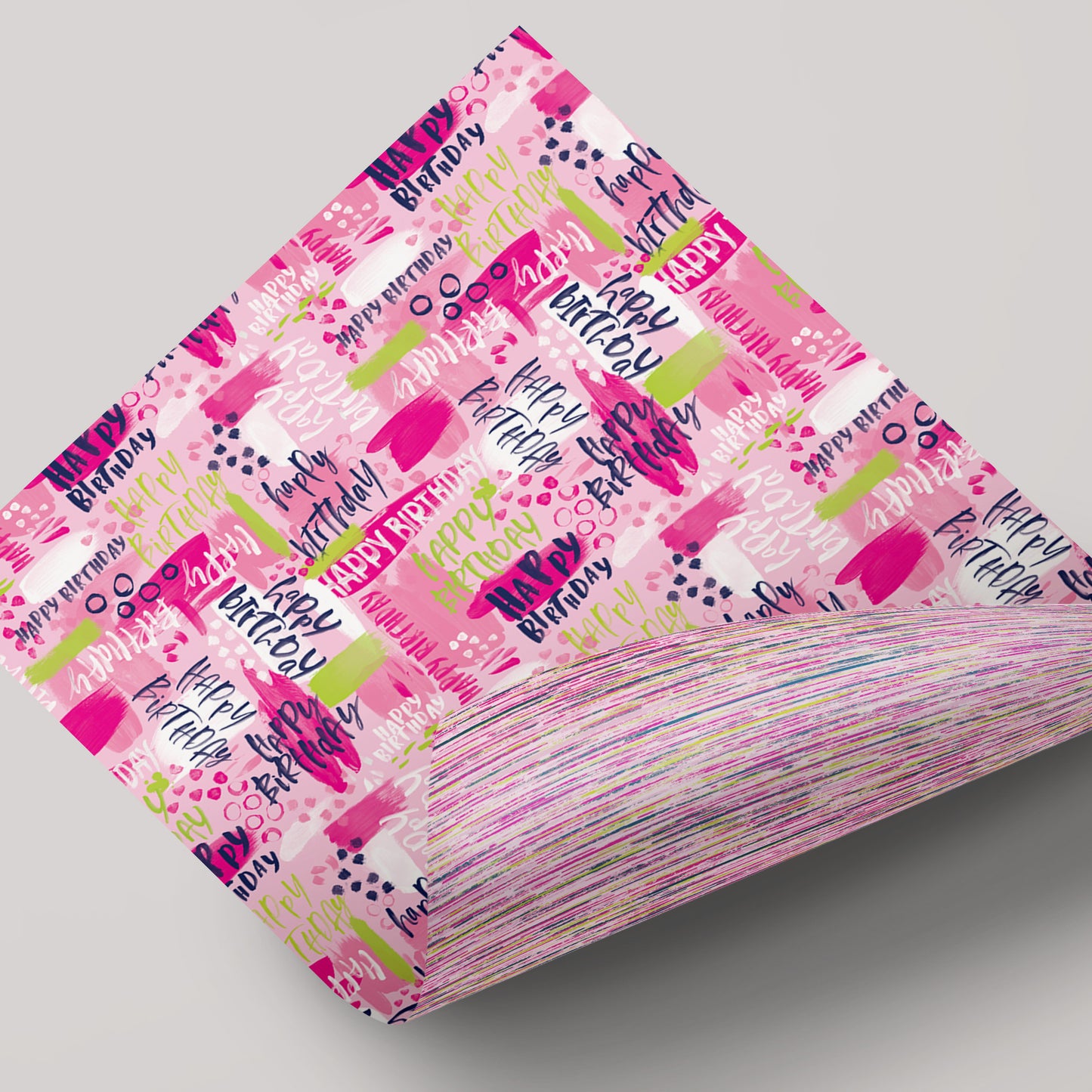 Hip Hop - Birthday Pink - Gift Wrap - 3 Sheets