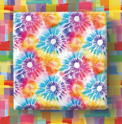 Rainbow Tie Dye - Gift Wrap - 3 Sheets