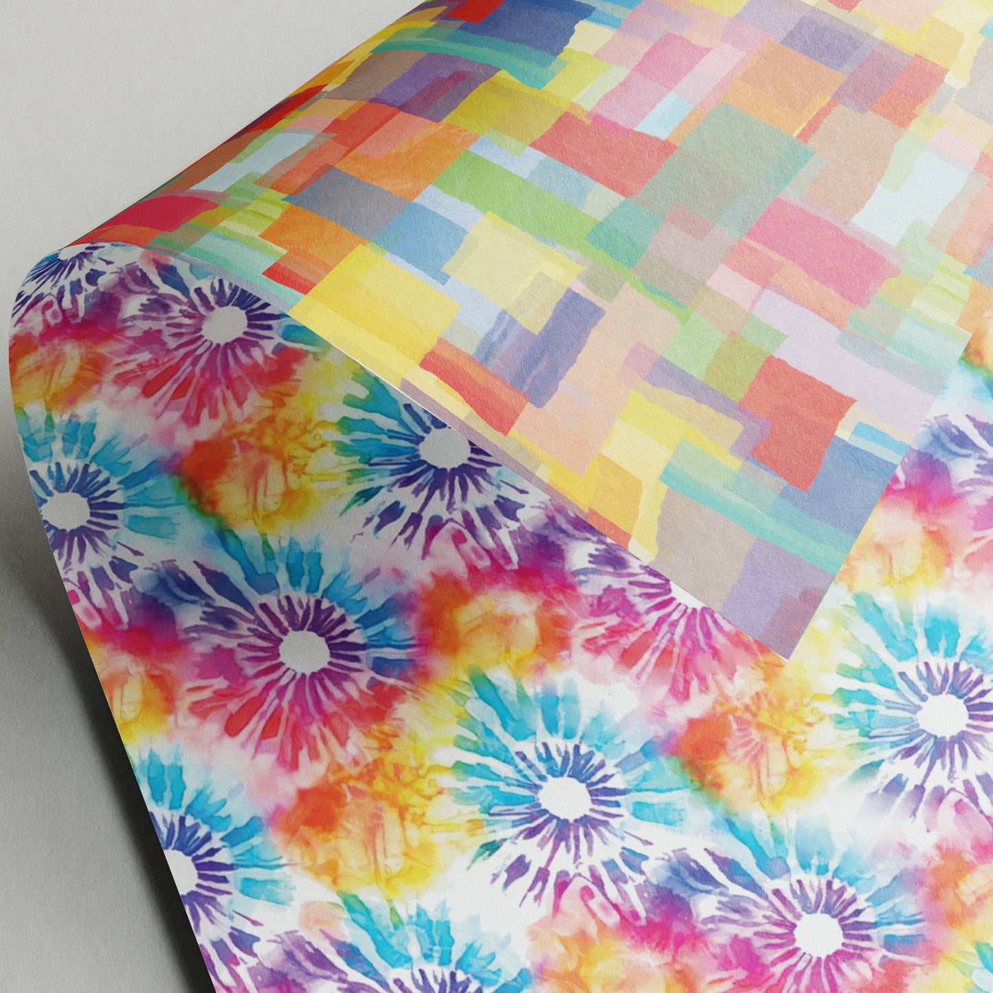 Rainbow Tie Dye - Gift Wrap - 3 Sheets