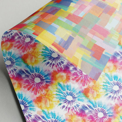 Rainbow Tie Dye - Gift Wrap - 3 Sheets