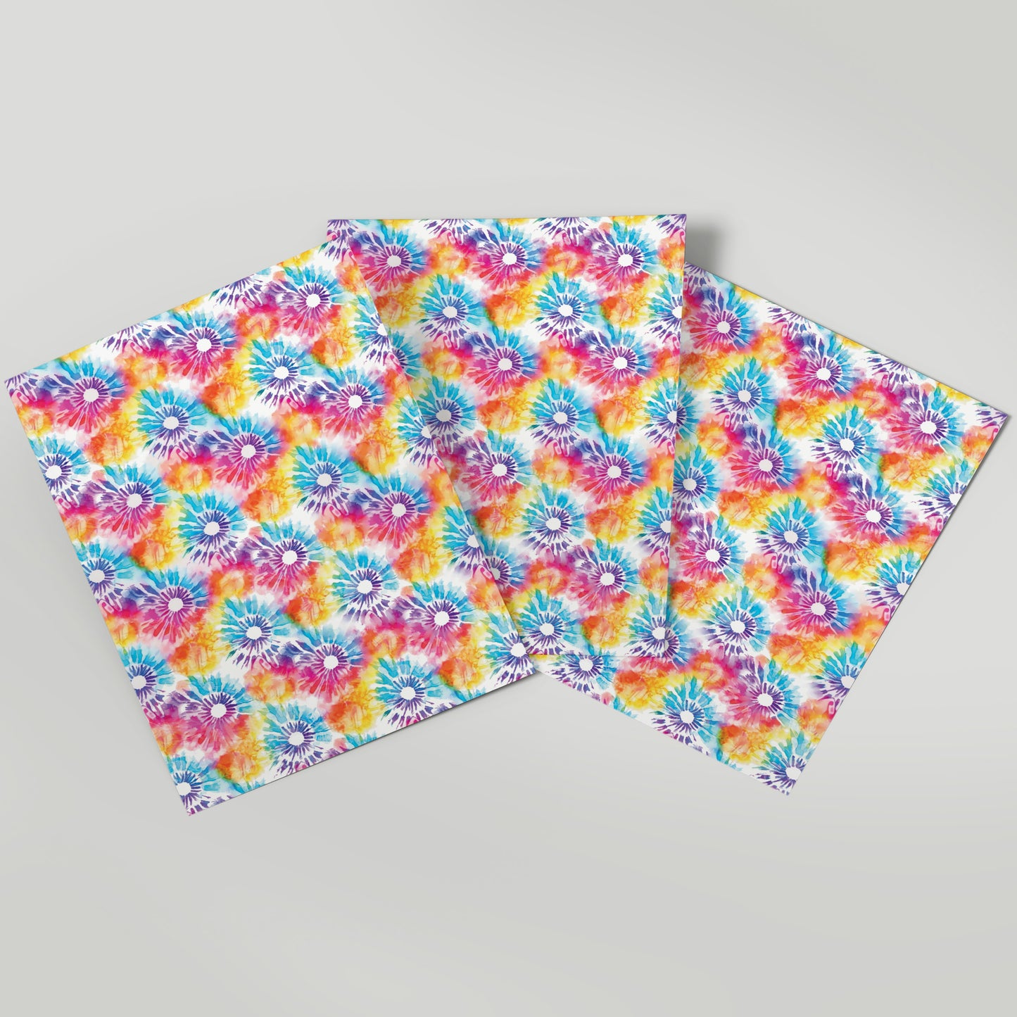 Rainbow Tie Dye - Gift Wrap - 3 Sheets