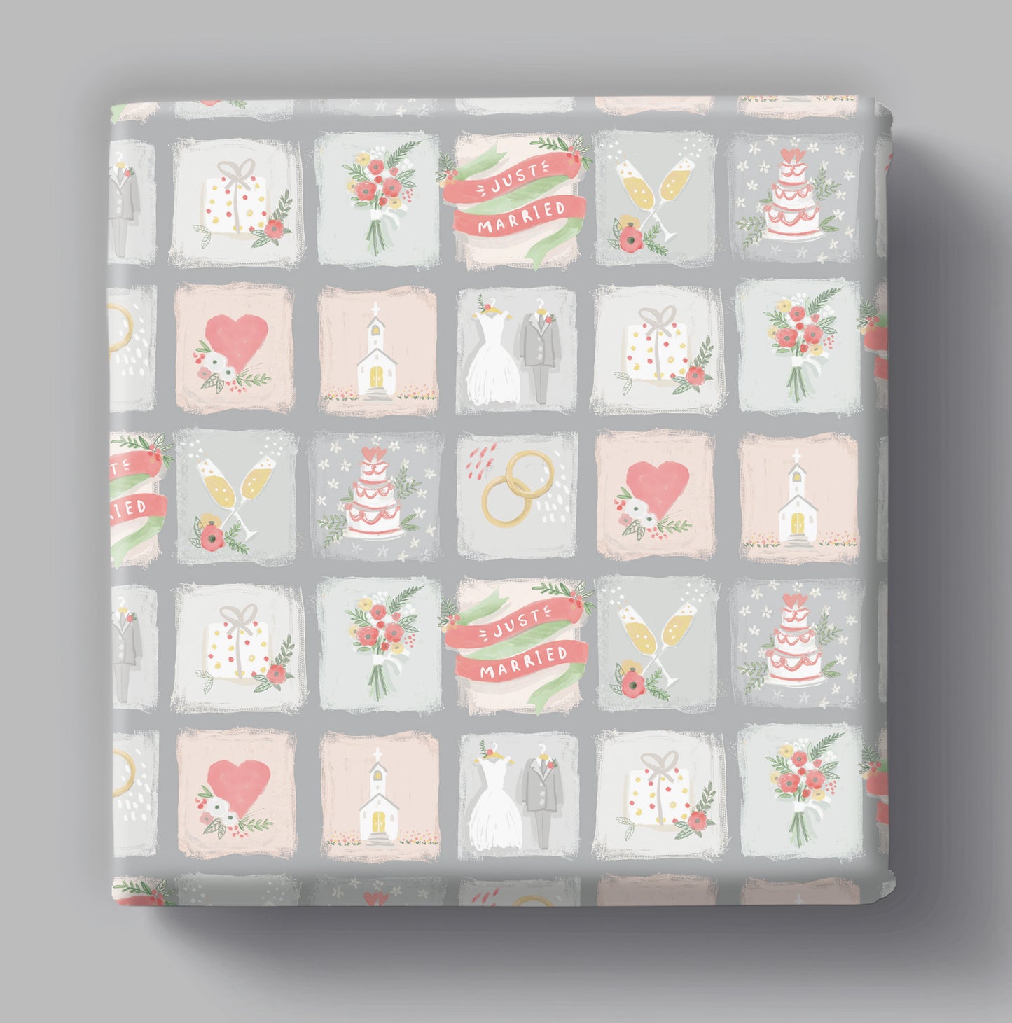 Just Married - Gift Wrap - 3 Sheets